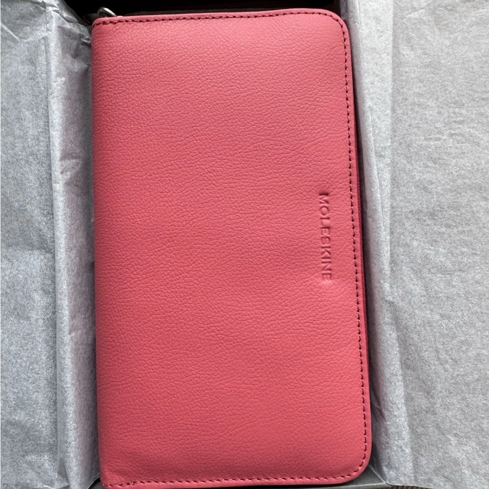 Moleskine Pink Leather Wallet